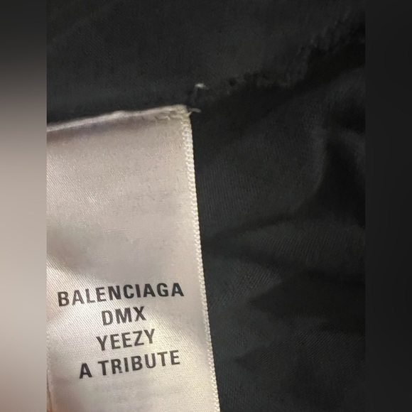 Balenciaga Yeezy DMX A Tribute Long Sleeve Tee Faded Black Pre-Owned M - Picture 13 of 17